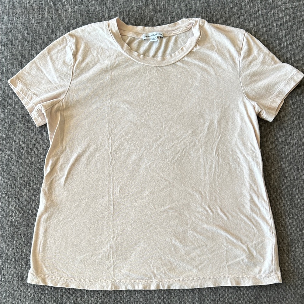 James Perse Soft Cream Short Sleeve Tee